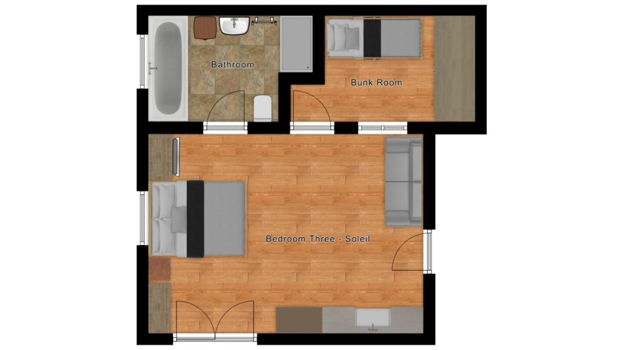 Chalet Aventure B&B Ле-Гет Экстерьер фото
